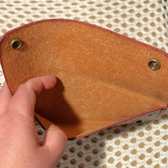 Hand-tooled Leather Skull Wallet - NEW - Unisex - Picture 5 of 8